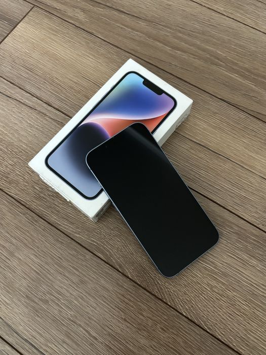 iPhone 14,128гб,голубой,сост 100%