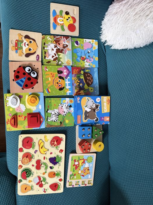 Lot puzzle lemn