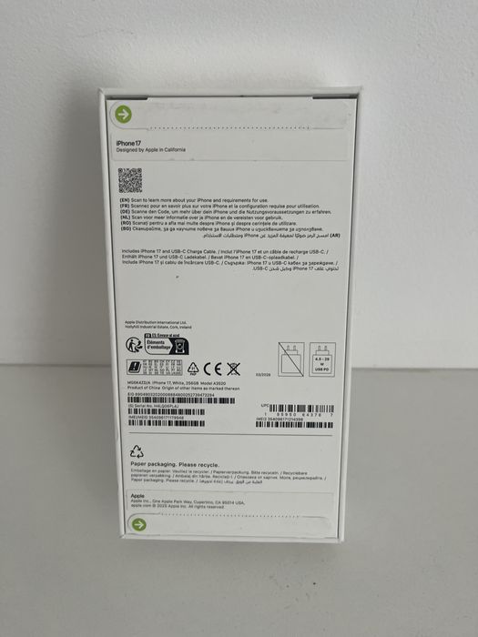 Iphone 17 - White - 256 GB - Sigilat