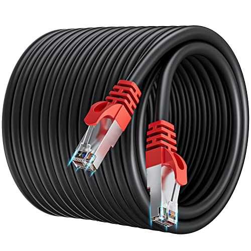 Cat 7 LAN кабел 30м RJ45 SFTP 10Gbps за външен монтаж