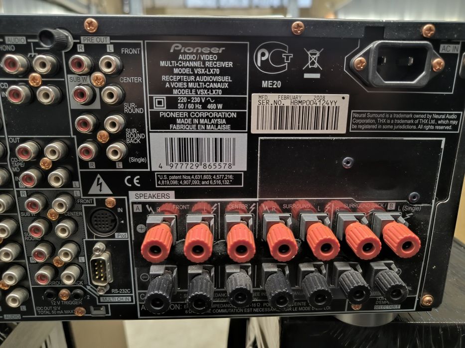 Pioneer vsx lx 70 7.1 channel