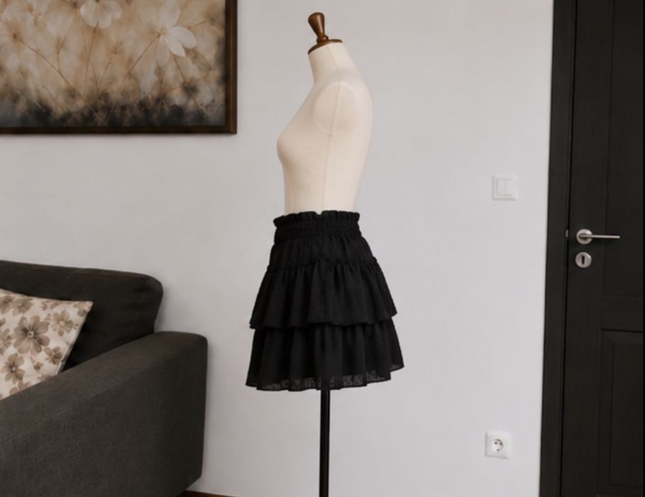 Fusta mini cu volane
