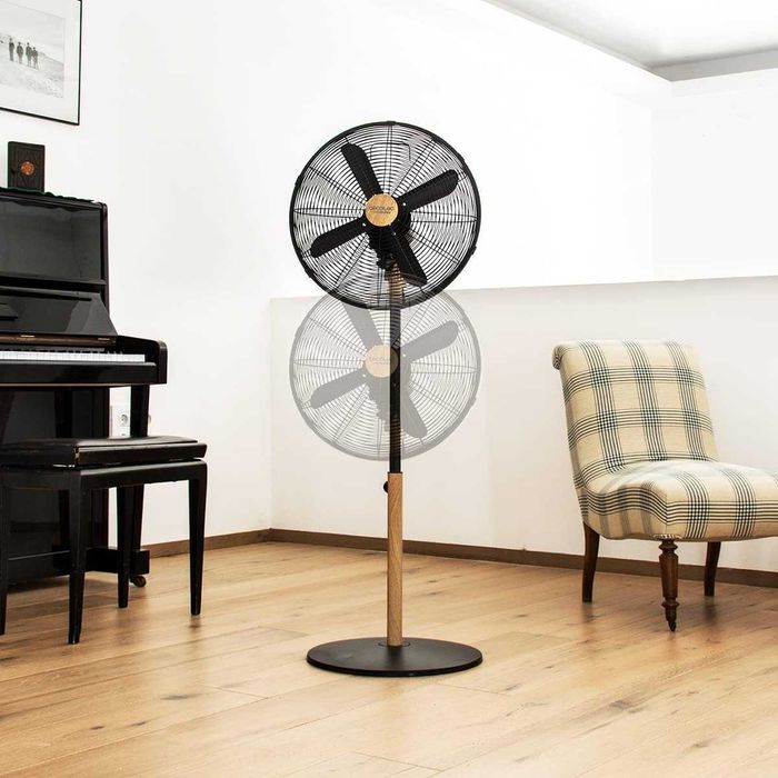 Подов вентилатор Cecotec EnergySilence Woodstyle, 50W, дървесен вид