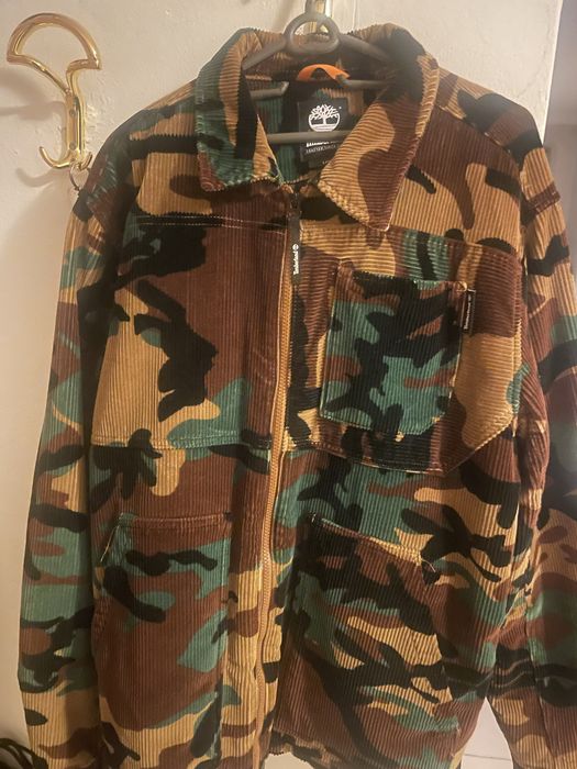 Яке Timberland corduroy chore jacket camo