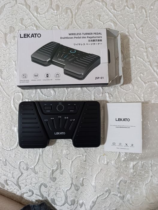 LEKATO Bluetooth педал за завъртане на страници
