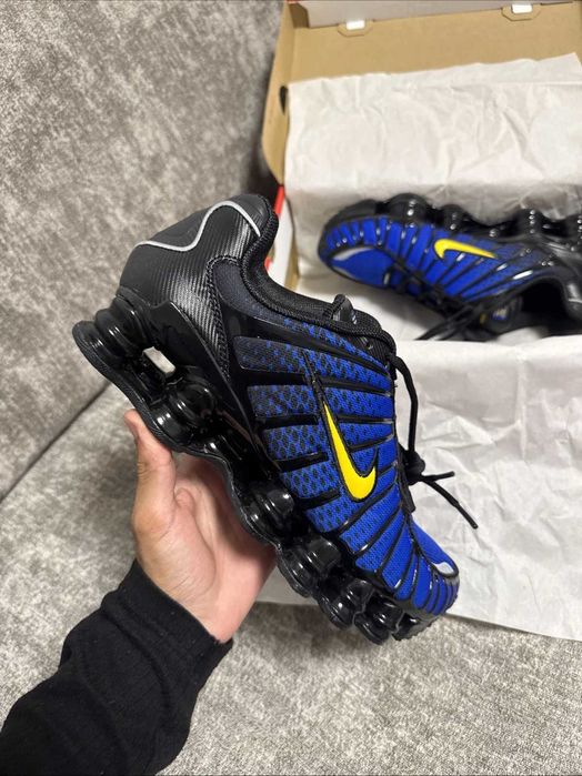 Обувки NIKE / Air Max Plus / Shox Blue & Yellow + КУТИЯ / 40 - 45 НОМЕР