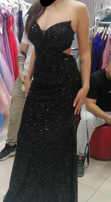 Бална рокля с паети