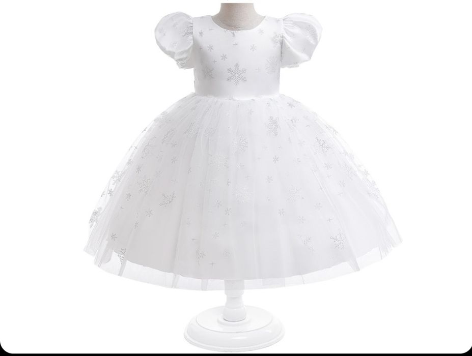 Rochie Fulg de Nea - serbare Crăciun 120 cm