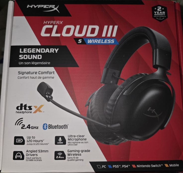 Наушники HyperX Cloud III S черный