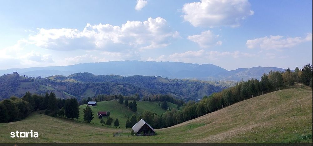 Teren extravilan Simon Bran, vedere muntii Bucegi si Matca Hotel