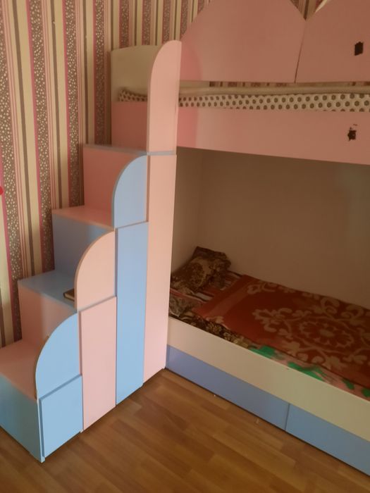 Детская двухярусная кроватка