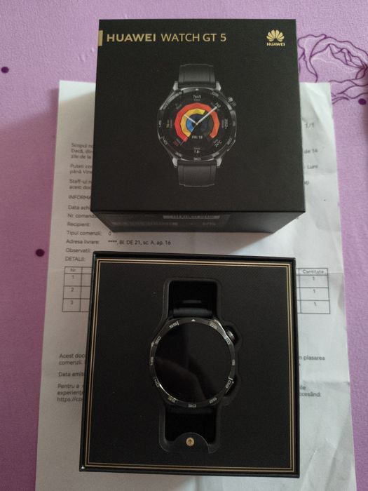 Smartwatch Huawei GT5 in garantie