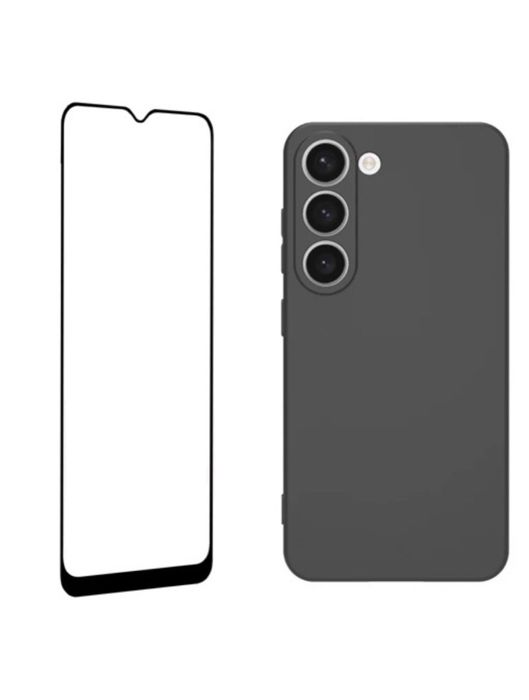 Samsung S20 S21 S23 S24 S25FE Husa Preimum Silicon + Folie Sticla 9D