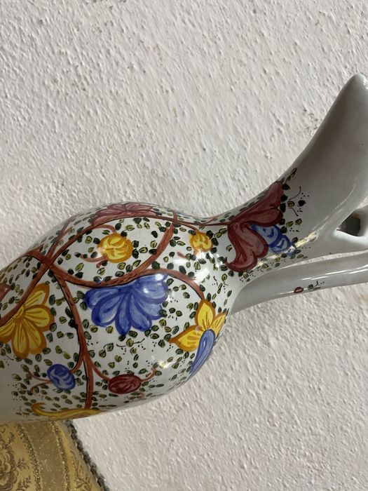 Голяма италианска порцеланова кана - ваза