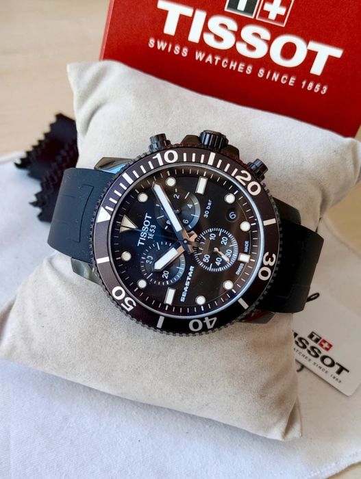 Tissot Seastar 1000 T-Sport Total Black Dial Diver