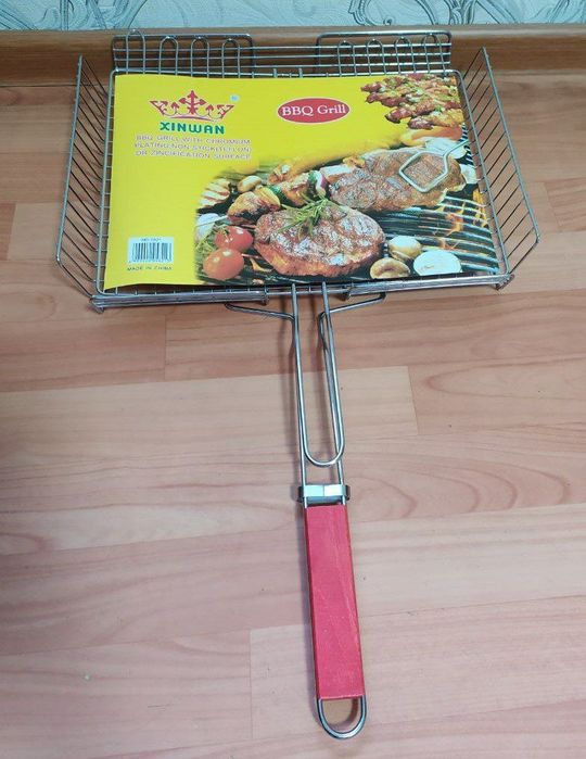 Доставка. Широкая сетка для гриля, мангала, барбекю, решетка