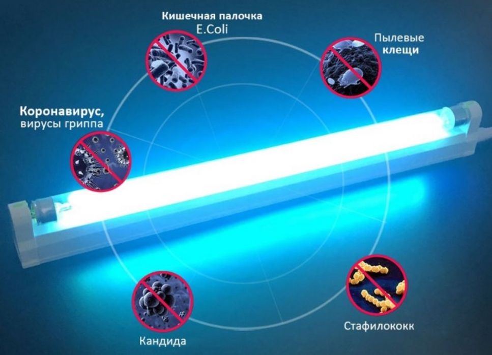 Бактерицидная кварцевые облучатель лампа