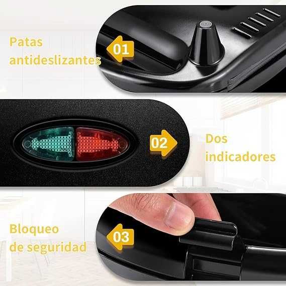 Сандвич машина YASHE Panini Press, 750W грил с незалепващи плочи