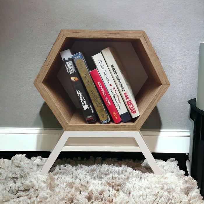 Нощно шкафче,холна маса, библиотека,рафт ,бар,рафт,полица,"Книгозавър"