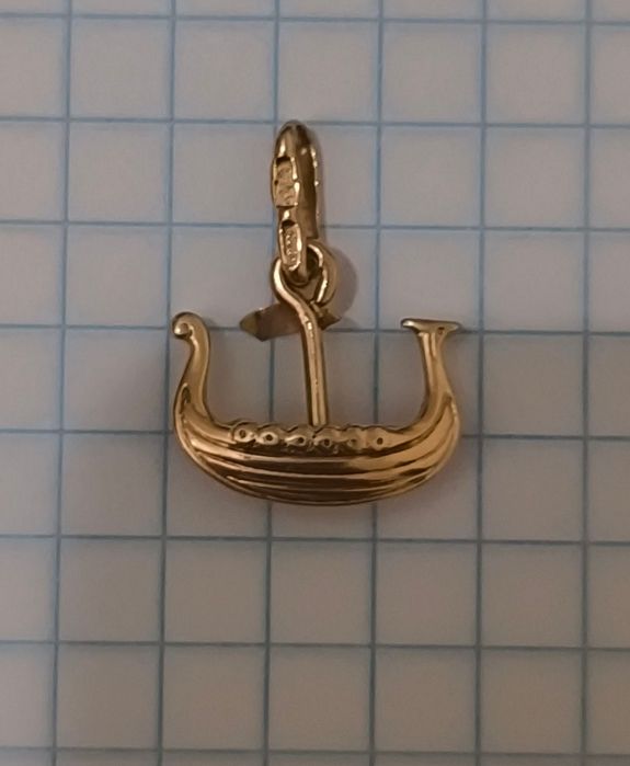 Золотой кулон ладья СССР