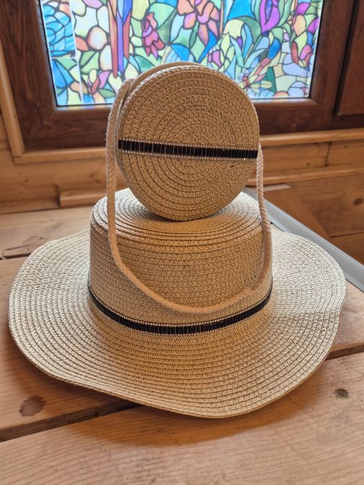 Set Palarie si Posetuta de paie - Noi, Unicat