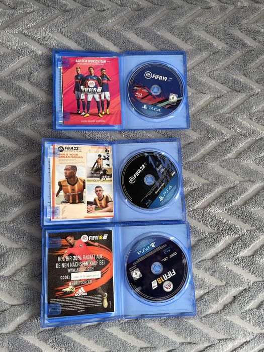 Продавам Фифа18,Фифа19 и Фифа22 за ps4