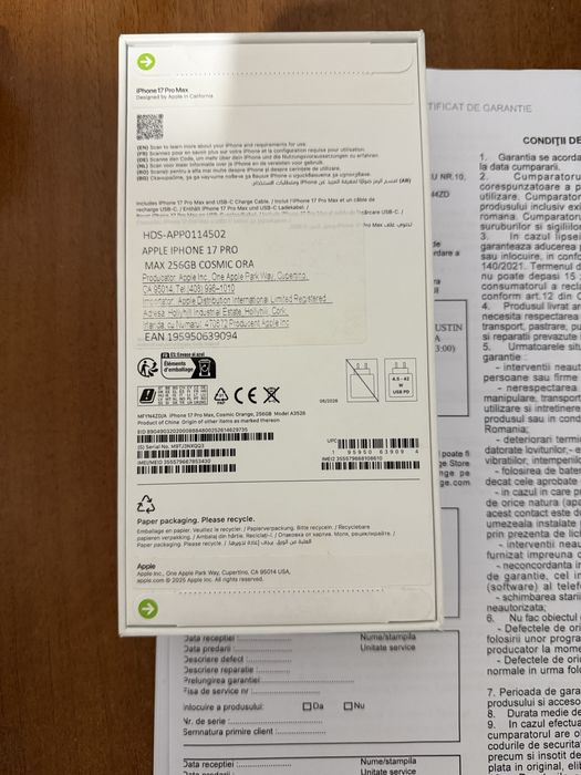 Iphone 17 Pro Max Nou