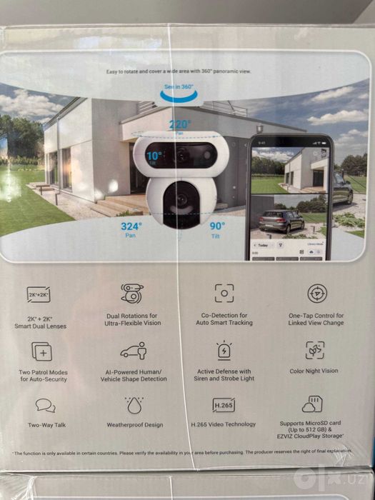 Камера EZVIZ WI-FI CS-H90 Dual  (4MP+4MP)