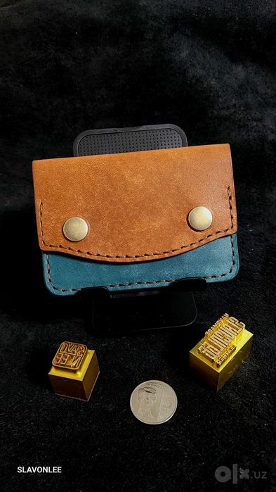 PUEBLO Italian leather cardholder
