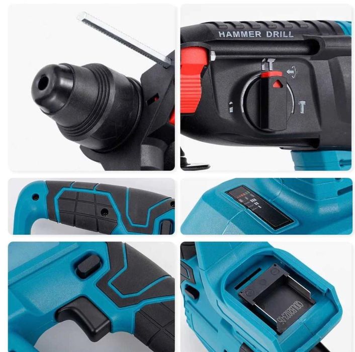 Ciocan Rotopercutor 2 Acumulatori 36V/6Ah 1000W LeihMann 3 Moduri