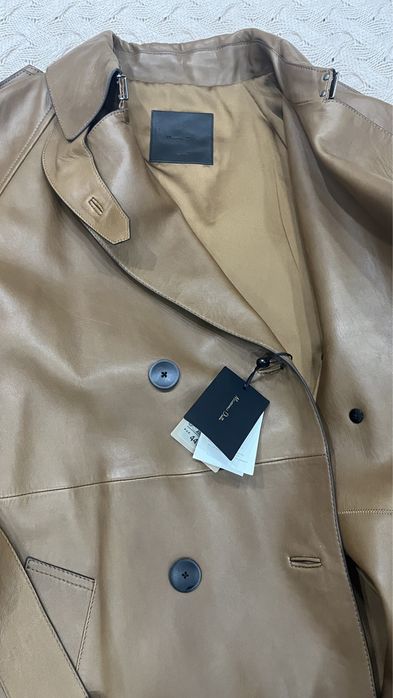 Кожанный плащ массимо дути