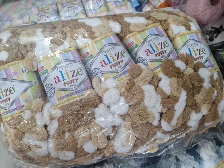 Прежди Bonbon, Alize Puffy, 100% вълна - много цветове на едро