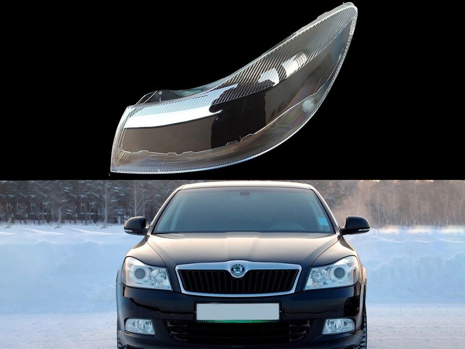 Стъкла за фарове на Skoda Octavia 2 Facelift