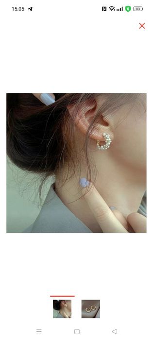 Сережки бижутерия