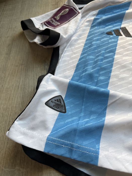 Tricou de fotbal Argentina Leo Messi 10 marime M Finala Vs Franta World cup 2022 Adidas