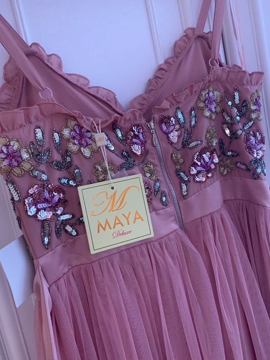 Дълга официална рокля Maya Deluxe - нова с етикет, размер 38(М)