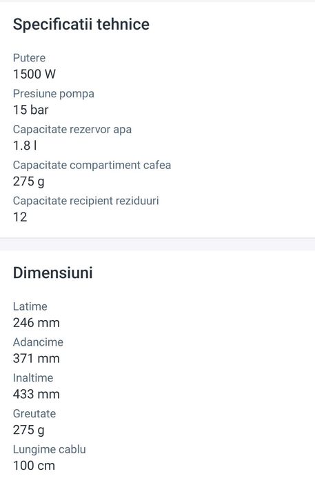Filtrul de cafea automat Philips EP1220/00 Series 1000 negru