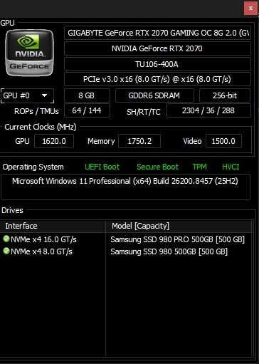 Nvidia Geforce RTX 2070 Super
