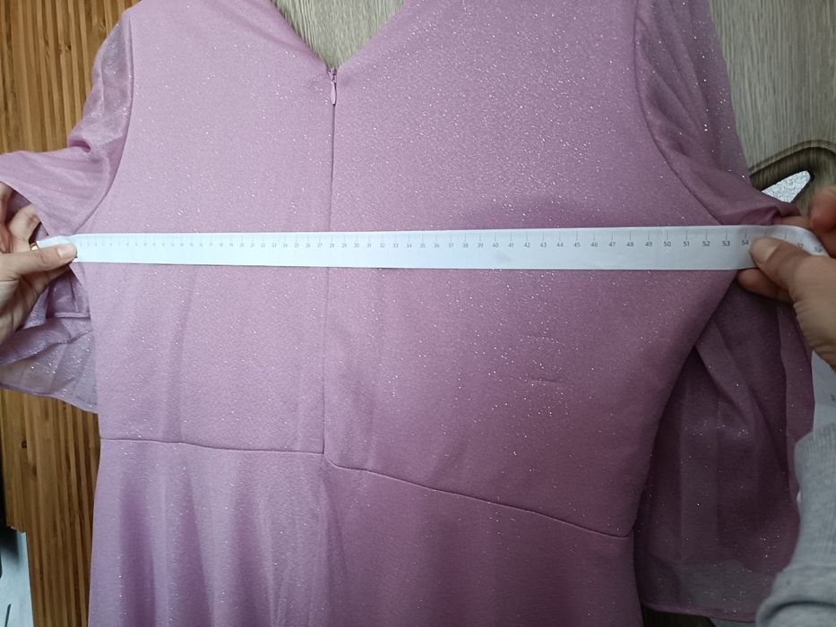 Rochie eleganta roz pudra