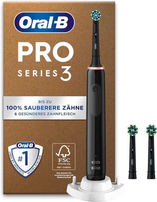 Електрическа четка за зъби Oral-B Pro Series 3, 3бр. Резервни Глави