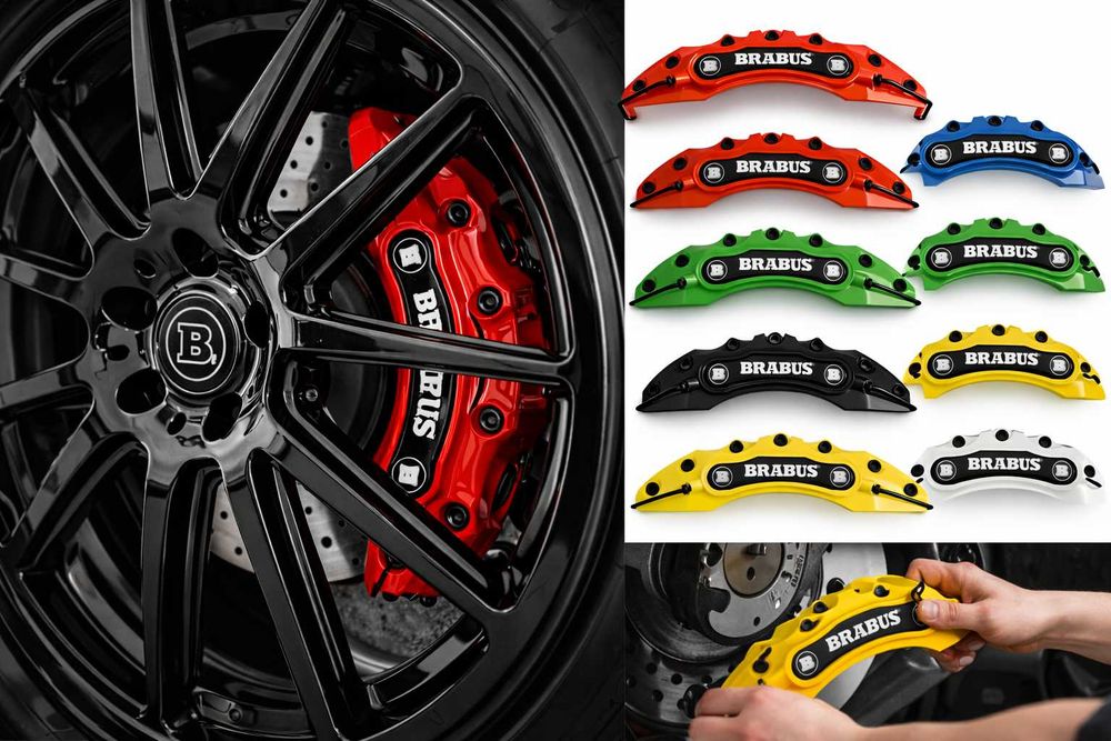 Капаци за спирачни апарати BRABUS – комплект 4 бр. | Червени, сини, черни, оранжеви и др