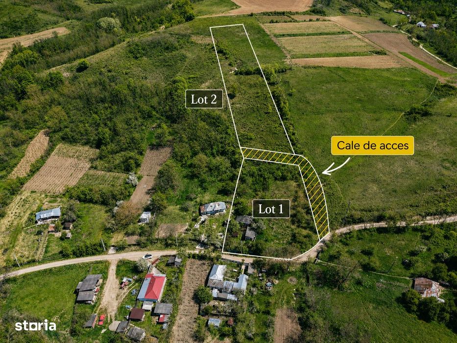 Teren de vanzare + casa in Gorghesti, Bacau – 7.391 mp, zona linisti