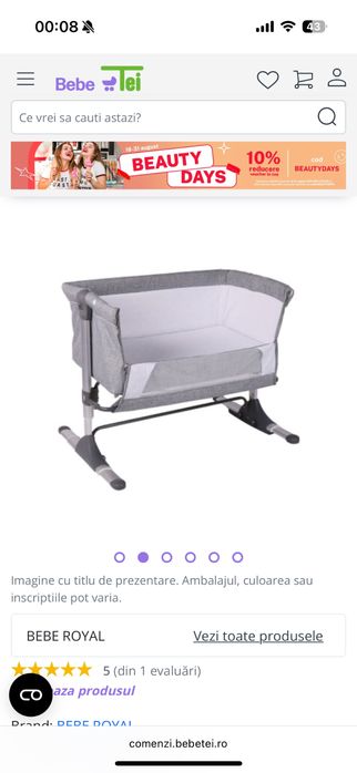 Co Sleeper BebeRoyal