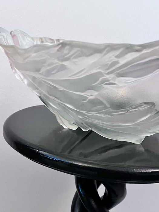 Fructiera centru de masa bibelou Walther & Sohne W GERMANIA roses cristal bizonat vechi