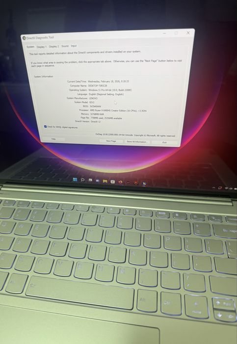 Yoga 7 PRO X RTX 3050 TouchScreen 3K RAM32 GB DDR5 Ryzen9 6900HS Nvme