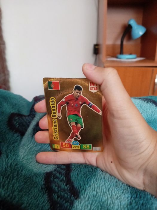 Cartonaș cu cristiano ronaldo de la Portugalia numai bun de colecție