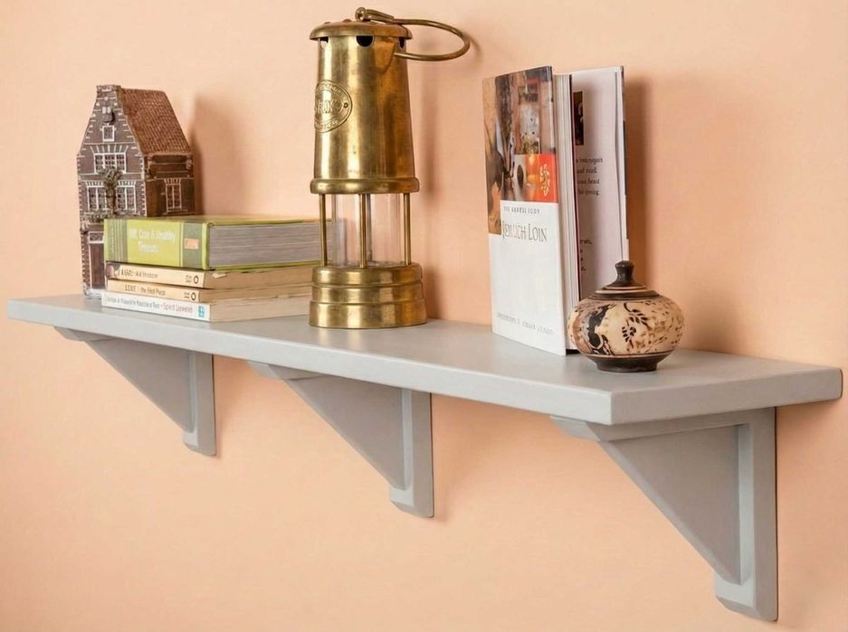 Etajera suspendata Haven Maxi-lemn brad, design scandinav, 90 x 16 cm