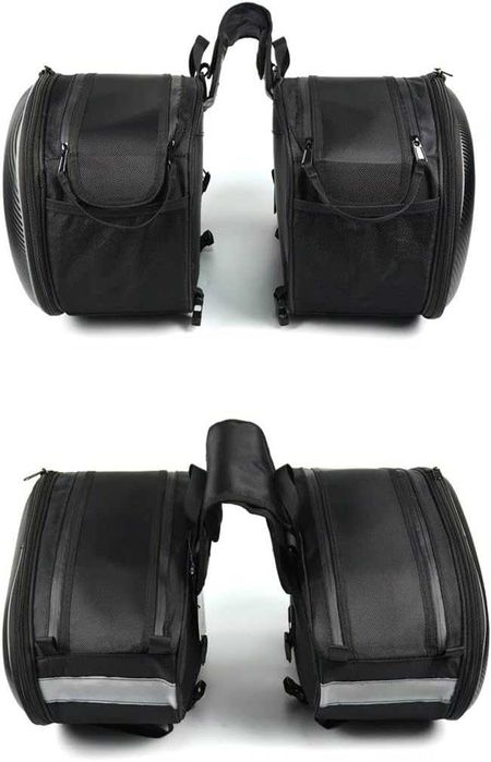 Genti laterale moto coburi extensibile portbagaj, 58L, impermeabile