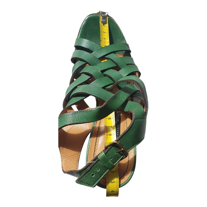 Sandale 38 Musette Cristhelen B, piele, verde