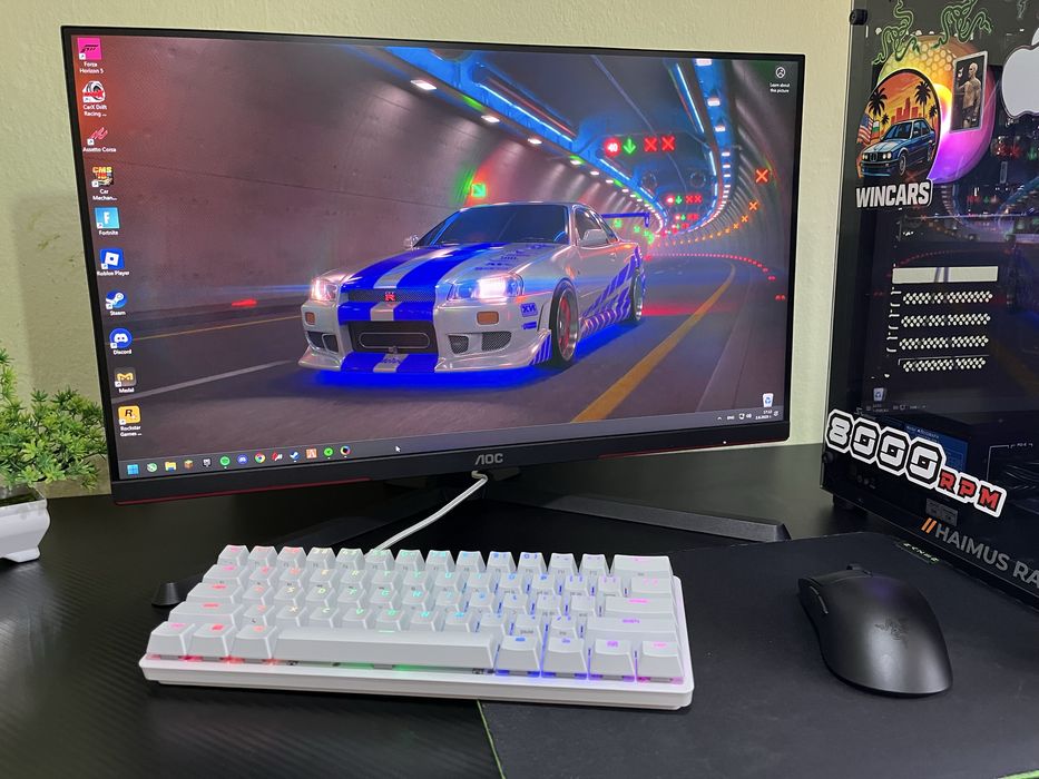 Механична клавиатура Razer - Huntsman Mini, Optical Red, Mercury